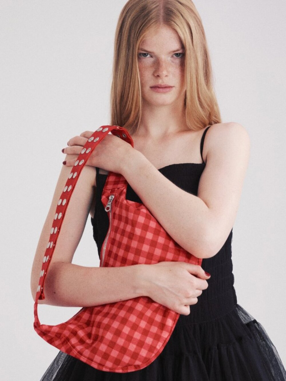 Molly Goddard x BAGGU Popper Strap | Medium | Nylon Crescent Bag